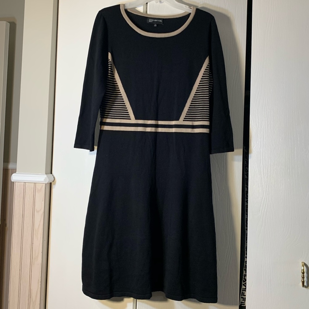 Jones New York black sweater dress